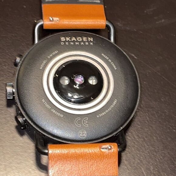 NWOT SKAGEN Unisex Falster 3 Brown Leather Strap Touchscreen Smart Watch 43mm - Picture 9 of 10